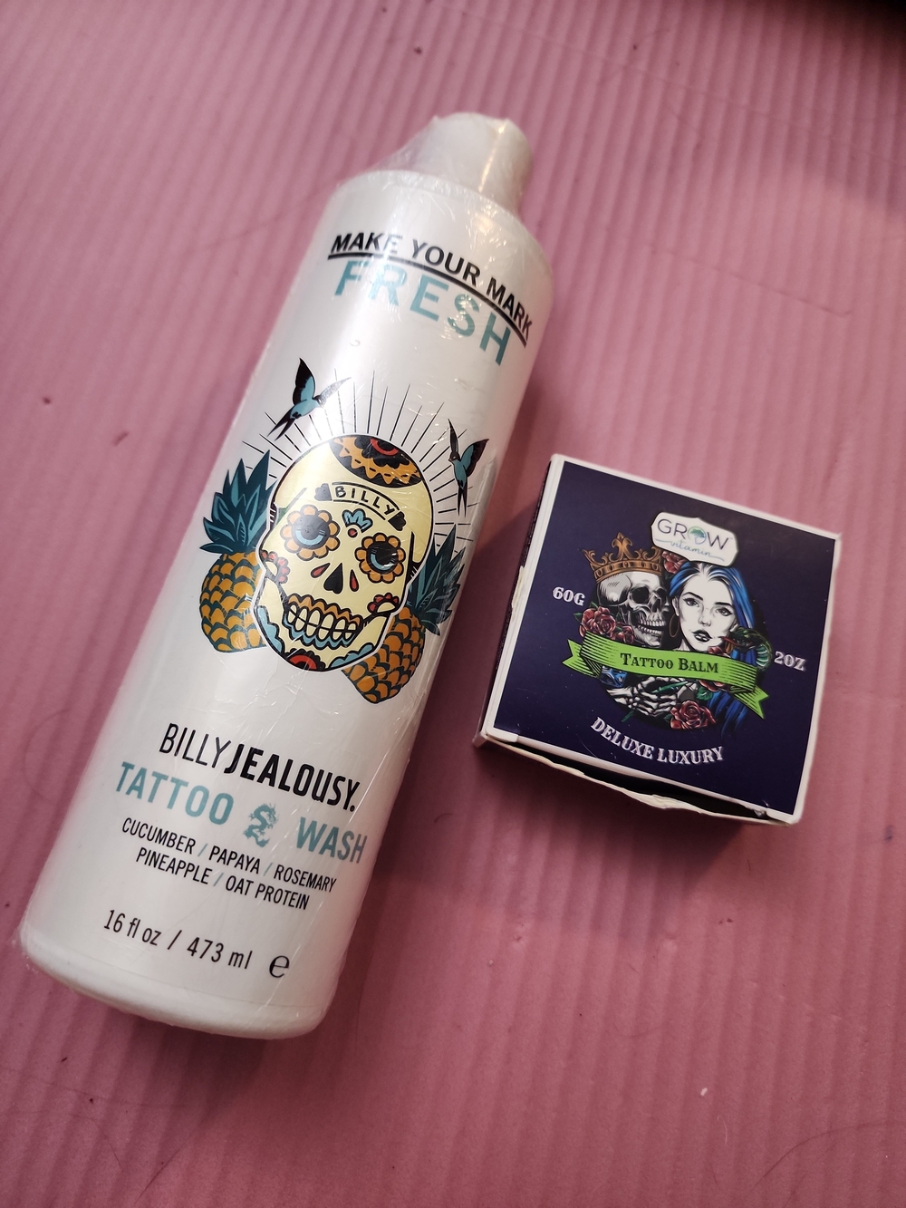 Unused Tattoo Healing Care Bundle (2 Tattoo Wash + Balm)